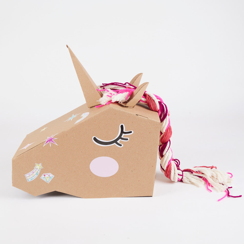 Crea tu propia máscara de unicornio en cartón