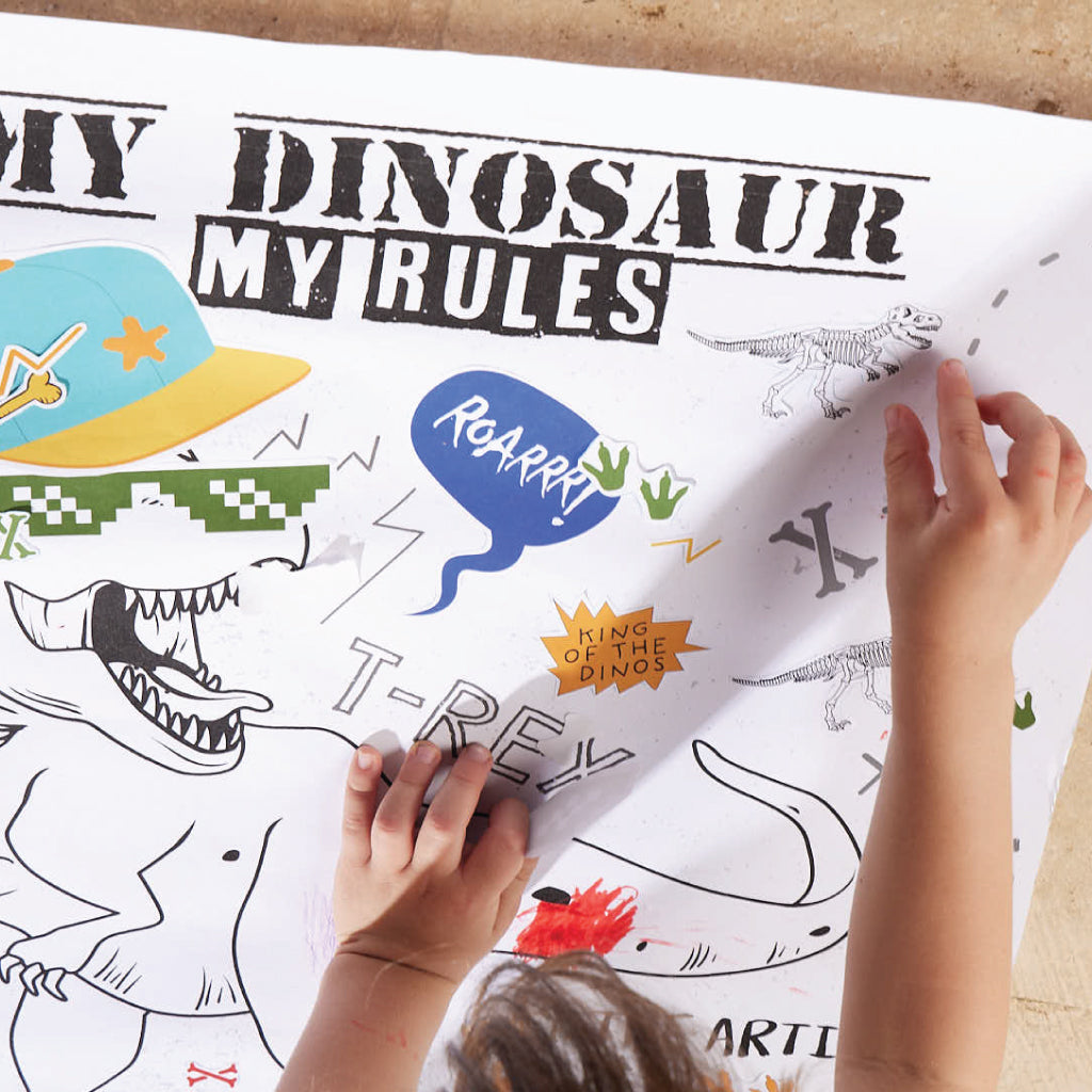 Crea tu propio póster de dinosaurio