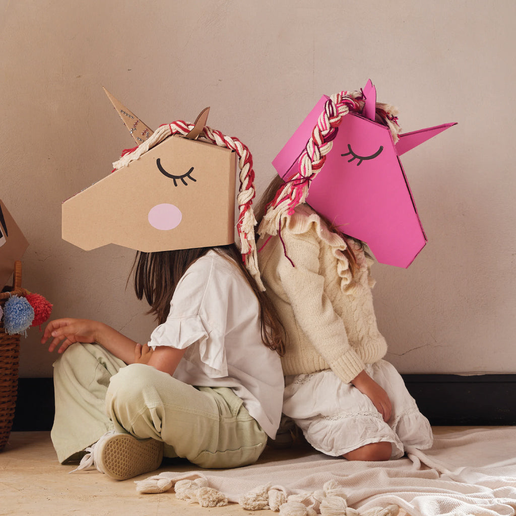 Crea tu propia máscara de unicornio en cartón